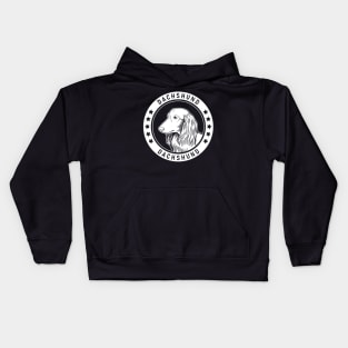 Longhaired Dachshund Fan Gift Kids Hoodie